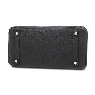 エルメス HERMES バーキン30 ブラック トゴ ハンドバッグ シルバー金具 黒