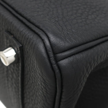 エルメス HERMES バーキン30 ブラック トゴ ハンドバッグ シルバー金具 黒