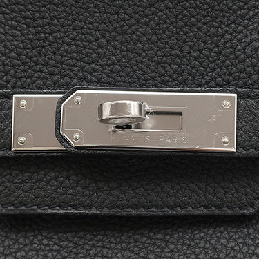 エルメス HERMES バーキン30 ブラック トゴ ハンドバッグ シルバー金具 黒