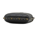 シャネル CHANEL マトラッセ チェーン フォン ホルダー A94471 ブラック カーフ ポーチ シルバー金具 ゴールド金具×シルバー金具