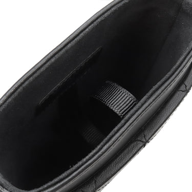 シャネル CHANEL マトラッセ チェーン フォン ホルダー A94471 ブラック カーフ ポーチ シルバー金具 ゴールド金具×シルバー金具