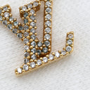 ルイヴィトン LOUIS VUITTON LV アイコニック M00596 ゴールド GP ストラス ネックレス ロゴ モノグラムフラワー LVイニシャル LVサークル