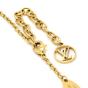 ルイヴィトン LOUIS VUITTON LV アイコニック M00596 ゴールド GP ストラス ネックレス ロゴ モノグラムフラワー LVイニシャル LVサークル