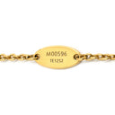 ルイヴィトン LOUIS VUITTON LV アイコニック M00596 ゴールド GP ストラス ネックレス ロゴ モノグラムフラワー LVイニシャル LVサークル