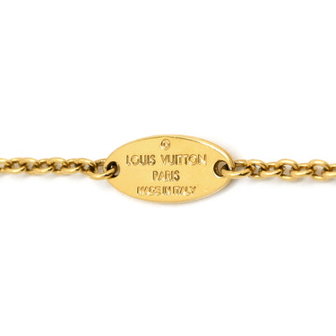 ルイヴィトン LOUIS VUITTON LV アイコニック M00596 ゴールド GP ストラス ネックレス ロゴ モノグラムフラワー LVイニシャル LVサークル