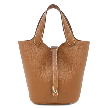エルメス HERMES ピコタンロック 18 PM ゴールド トリヨンクレマンス ハンドバッグ シルバー金具 新品 未使用 2024年製