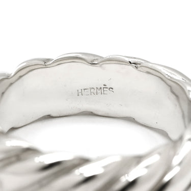 エルメス HERMES トルサード シルバー シルバー925 リング 指輪 アクセサリー AG925 ロープモチーフ ヴィンテージ 15号