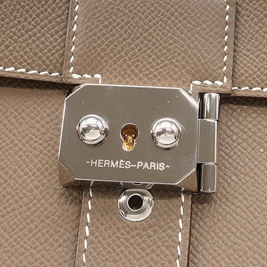 エルメス HERMES クラッチバッグ サック ア デペッシュ 24 エトゥープ ヴォーエプソン クラッチバッグ シルバー金具 2025年製