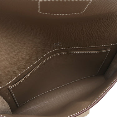 エルメス HERMES クラッチバッグ サック ア デペッシュ 24 エトゥープ ヴォーエプソン クラッチバッグ シルバー金具 2025年製