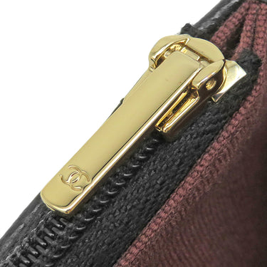シャネル CHANEL マトラッセ クラシック ジップ AP5179 ブラック キャビアスキン カードケース ゴールド金具 コインパース