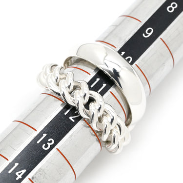 エルメス HERMES ブックルセリエ アンフレクシブル シルバー シルバー925 #51 リング 指輪 AG925 馬具モチーフ 11号