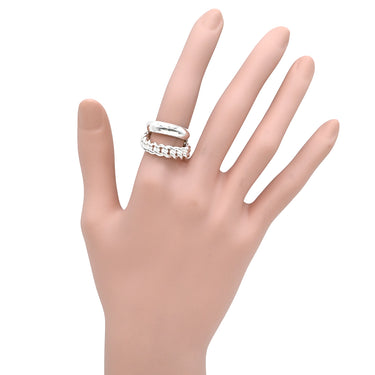 エルメス HERMES ブックルセリエ アンフレクシブル シルバー シルバー925 #51 リング 指輪 AG925 馬具モチーフ 11号