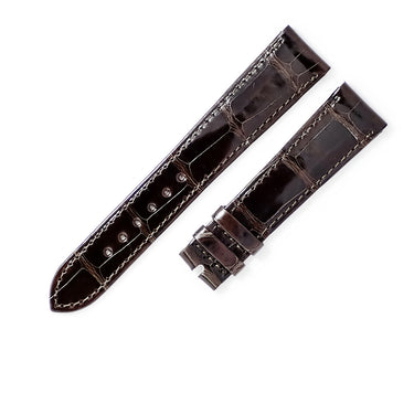 パテックフィリップ PATEK PHILIPPE 純正 クロコバンド ブラウン クロコダイル 腕時計パーツ 未使用 替え クロコダイル バンド ベルト ストラップ 19ｍｍ ブラウン