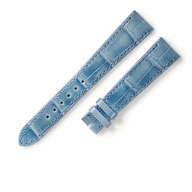 パテックフィリップ PATEK PHILIPPE 純正 クロコバンド ブルー クロコダイル 腕時計パーツ 未使用 替え クロコダイル バンド ベルト ストラップ 18ｍｍ シャイニー ブルー