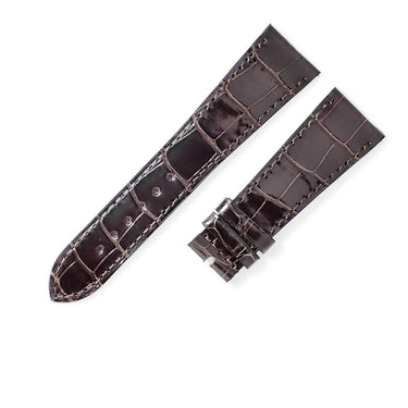 パテックフィリップ PATEK PHILIPPE 純正 クロコバンド ブラウン クロコダイル 腕時計パーツ 未使用 替え クロコダイル バンド ベルト ストラップ 21ｍｍ ブラウン