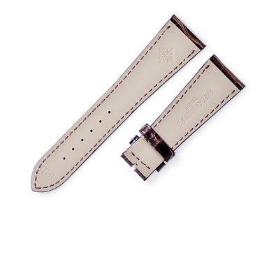 パテックフィリップ PATEK PHILIPPE 純正 クロコバンド ブラウン クロコダイル 腕時計パーツ 未使用 替え クロコダイル バンド ベルト ストラップ 21ｍｍ ブラウン