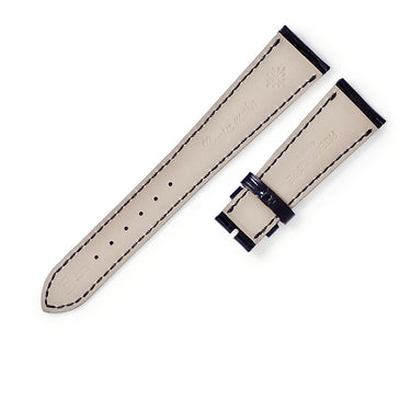 パテックフィリップ PATEK PHILIPPE 純正 クロコバンド ブラック クロコダイル 腕時計パーツ 未使用 替え クロコダイル バンド ベルト ストラップ 21ｍｍ ブラック