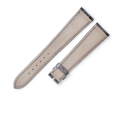 パテックフィリップ PATEK PHILIPPE 純正 クロコバンド グレー クロコダイル 腕時計パーツ 未使用 替え クロコダイル バンド ベルト ストラップ 21ｍｍ グレー