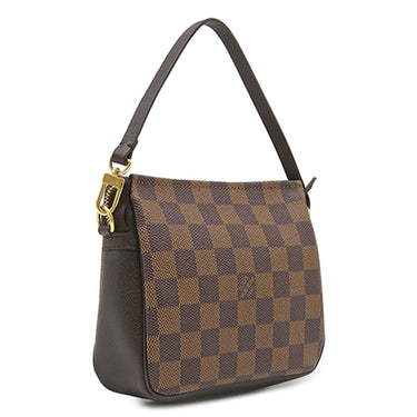 ルイヴィトン LOUIS VUITTON トゥルース メイクアップ N51982 ダミエエベヌ ダミエキャンバス ポーチ ゴールド金具 茶 アクセサリーポーチ