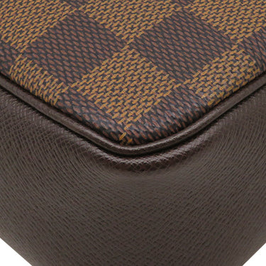 ルイヴィトン LOUIS VUITTON トゥルース メイクアップ N51982 ダミエエベヌ ダミエキャンバス ポーチ ゴールド金具 茶 アクセサリーポーチ