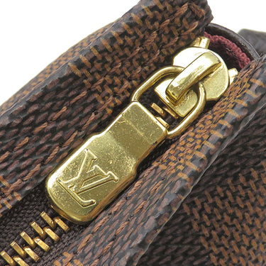 ルイヴィトン LOUIS VUITTON トゥルース メイクアップ N51982 ダミエエベヌ ダミエキャンバス ポーチ ゴールド金具 茶 アクセサリーポーチ