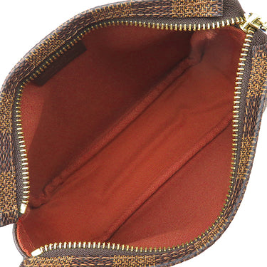 ルイヴィトン LOUIS VUITTON トゥルース メイクアップ N51982 ダミエエベヌ ダミエキャンバス ポーチ ゴールド金具 茶 アクセサリーポーチ