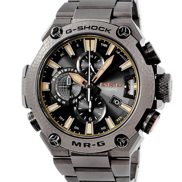 腕時計 カシオ CASIO G-SHOCK MR-G 鎚起 MRG-G2000HB-1AJR クオーツ メンズ ブラック タフソーラー 電波時計 チタニウム GMT
