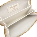 シャネル CHANEL マトラッセ コインパース ホワイト キャビアスキン コインケース ゴールド金具 カードケース ココマーク