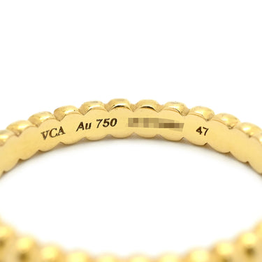 ヴァンクリーフアーペル Van Cleef & Arpels ペルレ ゴールドパール スモール VCARPJMG00 イエローゴールド K18YG #47(JP7) リング 指輪 750 18金 YG 6.5号