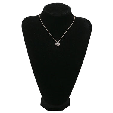 ヴァンクリーフアーペル Van Cleef & Arpels ヴィンテージ アルハンブラ VCARP9T000 グレー×ローズゴールド K18PG シルバーオブシディアン ネックレス シルバーオブシディアン 2023ホリデー ダイヤ
