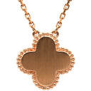 ヴァンクリーフアーペル Van Cleef & Arpels ヴィンテージ アルハンブラ VCARP9T000 グレー×ローズゴールド K18PG シルバーオブシディアン ネックレス シルバーオブシディアン 2023ホリデー ダイヤ