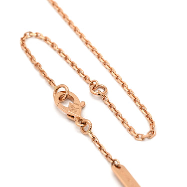 ヴァンクリーフアーペル Van Cleef & Arpels ヴィンテージ アルハンブラ VCARP9T000 グレー×ローズゴールド K18PG シルバーオブシディアン ネックレス シルバーオブシディアン 2023ホリデー ダイヤ