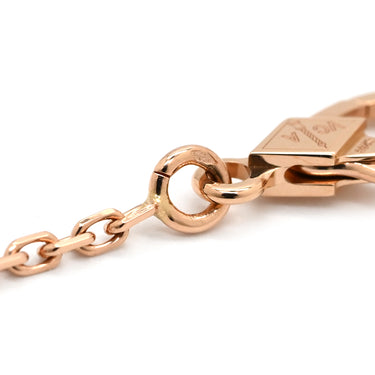 ヴァンクリーフアーペル Van Cleef & Arpels ヴィンテージ アルハンブラ VCARP9T000 グレー×ローズゴールド K18PG シルバーオブシディアン ネックレス シルバーオブシディアン 2023ホリデー ダイヤ