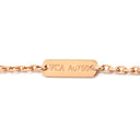 ヴァンクリーフアーペル Van Cleef & Arpels ヴィンテージ アルハンブラ VCARP9T000 グレー×ローズゴールド K18PG シルバーオブシディアン ネックレス シルバーオブシディアン 2023ホリデー ダイヤ