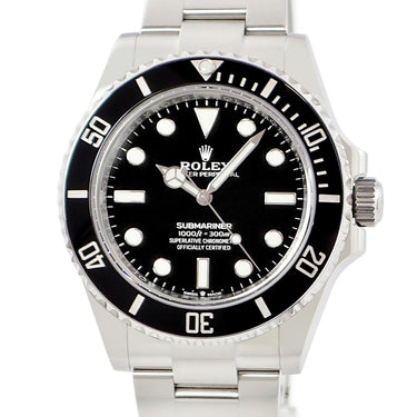 腕時計 ロレックス ROLEX サブマリーナー 41 124060 ランダム番 自動巻き メンズ 新品同様 ランダム番 ブラック 黒 逆回転防止ベゼル ベンツ針