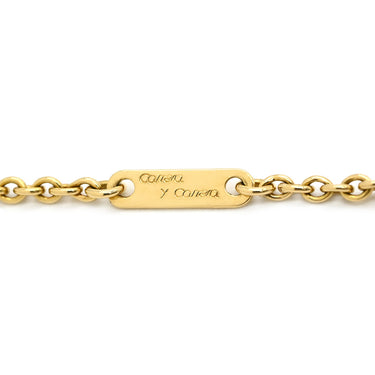 カレライカレラ Carrera y Carrera サイレンス 女神モチーフ イエローゴールド K18YG ルビー K18PG(留め具) ネックレス Au750 18K YG ルビー 彫刻 女神