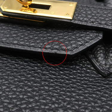エルメス HERMES バーキン35 ブラック トゴ ハンドバッグ ゴールド金具 黒