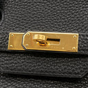エルメス HERMES バーキン35 ブラック トゴ ハンドバッグ ゴールド金具 黒