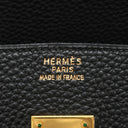 エルメス HERMES バーキン35 ブラック トゴ ハンドバッグ ゴールド金具 黒