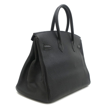 エルメス HERMES バーキン35 ブラック トゴ ハンドバッグ ゴールド金具 黒