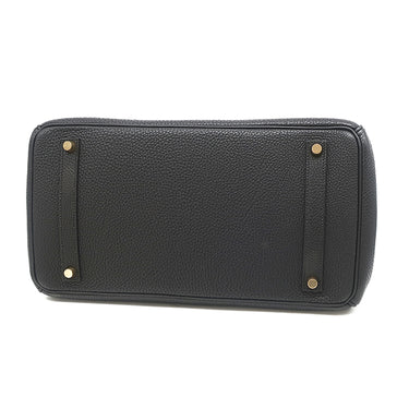 エルメス HERMES バーキン35 ブラック トゴ ハンドバッグ ゴールド金具 黒