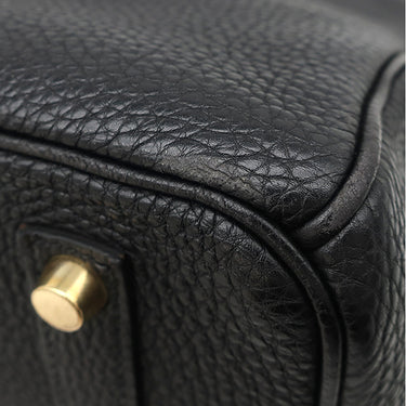 エルメス HERMES バーキン35 ブラック トゴ ハンドバッグ ゴールド金具 黒