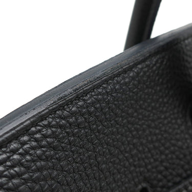 エルメス HERMES バーキン35 ブラック トゴ ハンドバッグ ゴールド金具 黒