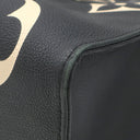 ルイヴィトン LOUIS VUITTON オンザゴー GM M45495 ブラック×ベージュ モノグラムアンプラント トートバッグ ゴールド金具 バイカラー 肩掛け