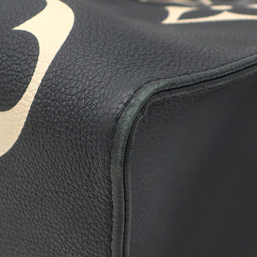 ルイヴィトン LOUIS VUITTON オンザゴー GM M45495 ブラック×ベージュ モノグラムアンプラント トートバッグ ゴールド金具 バイカラー 肩掛け