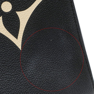 ルイヴィトン LOUIS VUITTON オンザゴー GM M45495 ブラック×ベージュ モノグラムアンプラント トートバッグ ゴールド金具 バイカラー 肩掛け