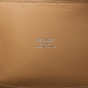 エルメス HERMES ボリード 27 ビスキュイ ヴォースイフト 2WAYバッグ シルバー金具 茶