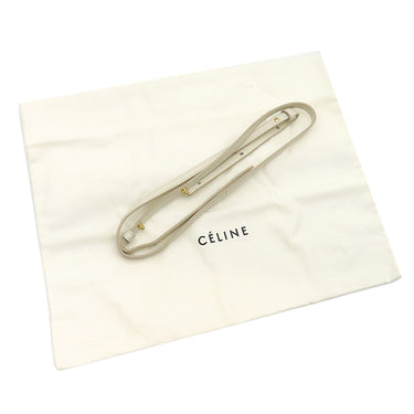 セリーヌ CELINE スモール バーティカル カバ 189813 ホワイト レザー 2WAYバッグ ゴールド金具 白 トート ショルダー リカラー有