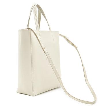 セリーヌ CELINE スモール バーティカル カバ 189813 ホワイト レザー 2WAYバッグ ゴールド金具 白 トート ショルダー リカラー有
