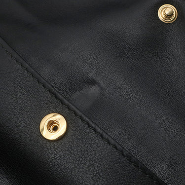 バレンシアガ BALENCIAGA クラッチ バッグ 420831 ブラック レザー 2WAYバッグ ゴールド金具 黒 ショルダーバッグ
